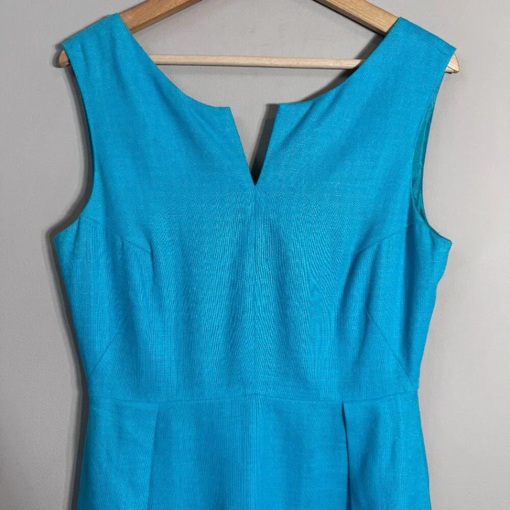 Turquoise/Cerulean Kate Spade Sleeveless Dress